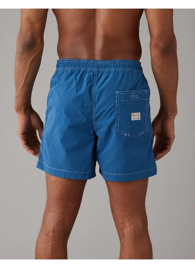 امريكان ايجل Ombre Flex 5" Drawstring Swim Trunk Shorts