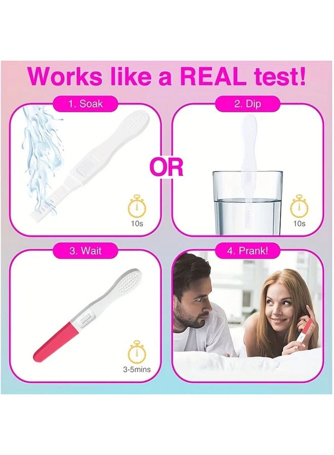 2pcs Pink Prank Fake Pregnancy Test Kit Funny Gifts for Boyfriend Family April Fools Day Valentine Surprise Party - Image 5
