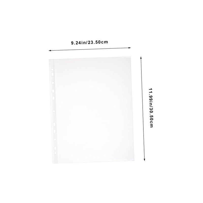 Heavy Duty Page Protectors 100 Pack Dustproof Water Resistant File Pouches For Business Study - Image 3