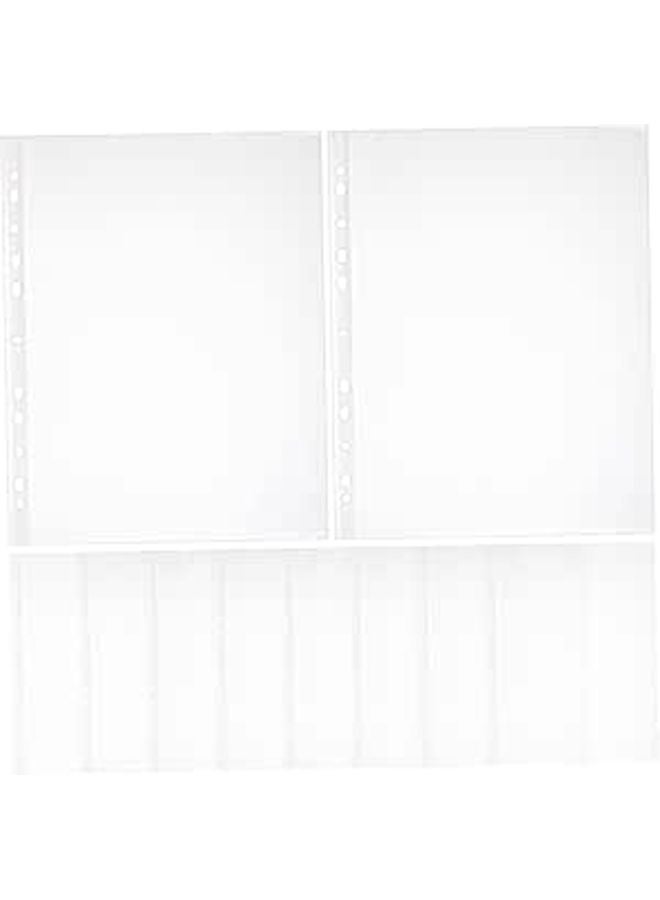 Heavy Duty Page Protectors 100 Pack Dustproof Water Resistant File Pouches For Business Study - Image 1