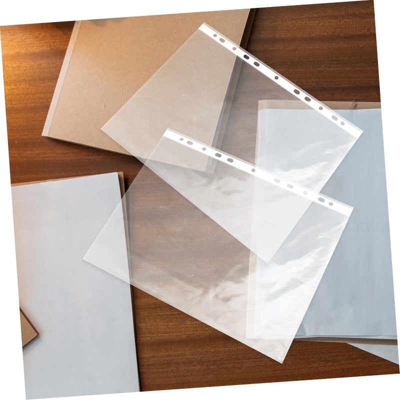 Heavy Duty Page Protectors 100 Pack Dustproof Water Resistant File Pouches For Business Study - Image 4