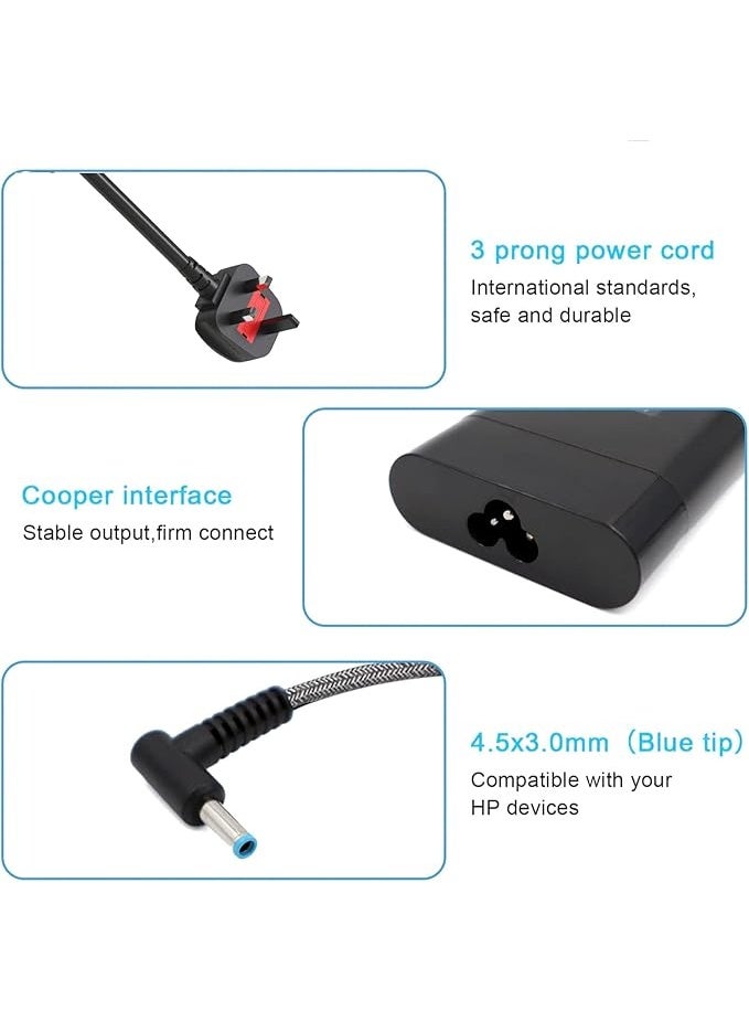 Terabyte شاحن لابتوب بديل 200 واط 19.5 فولت 10.3 أمبير لأومن 15 17، HP بافيليون جيمينج 15 16 17، ZBook فيوري كريت ستوديو باور 15 17 G3 G4 G5 G6 G7 G8، TPN-LA21 TPN-DA10 ADP-200HB B كابل محول الطاقة - Image 3