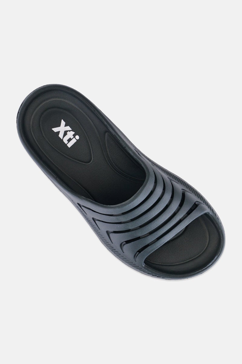 Xti Men Brand Logo Slip On Slides, Olive - Image 2
