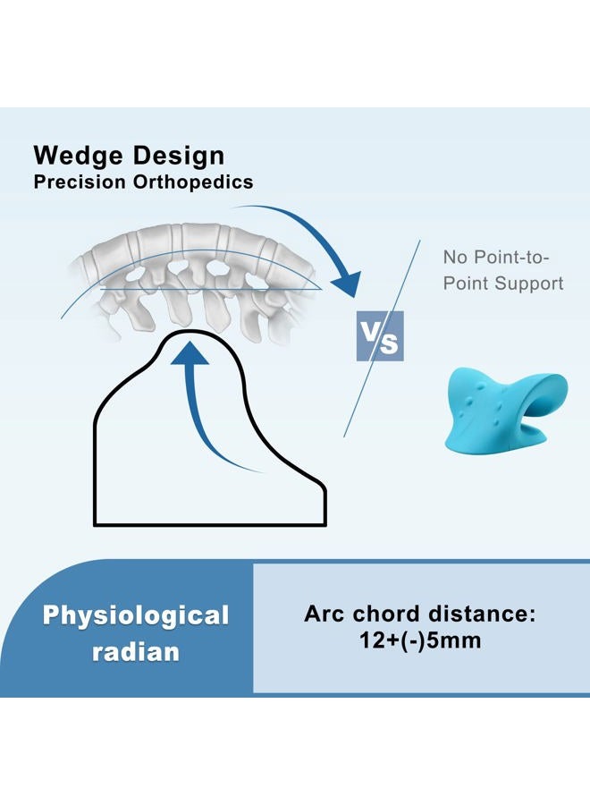 WANYIDA Neck Stretcher Chiropractic Pillows for Neck Pain Relief, Cervical Traction Device for Cervical Spine Alignment. Neck and Shoulder Relaxer. (Without Cloth Cover) - Image 3