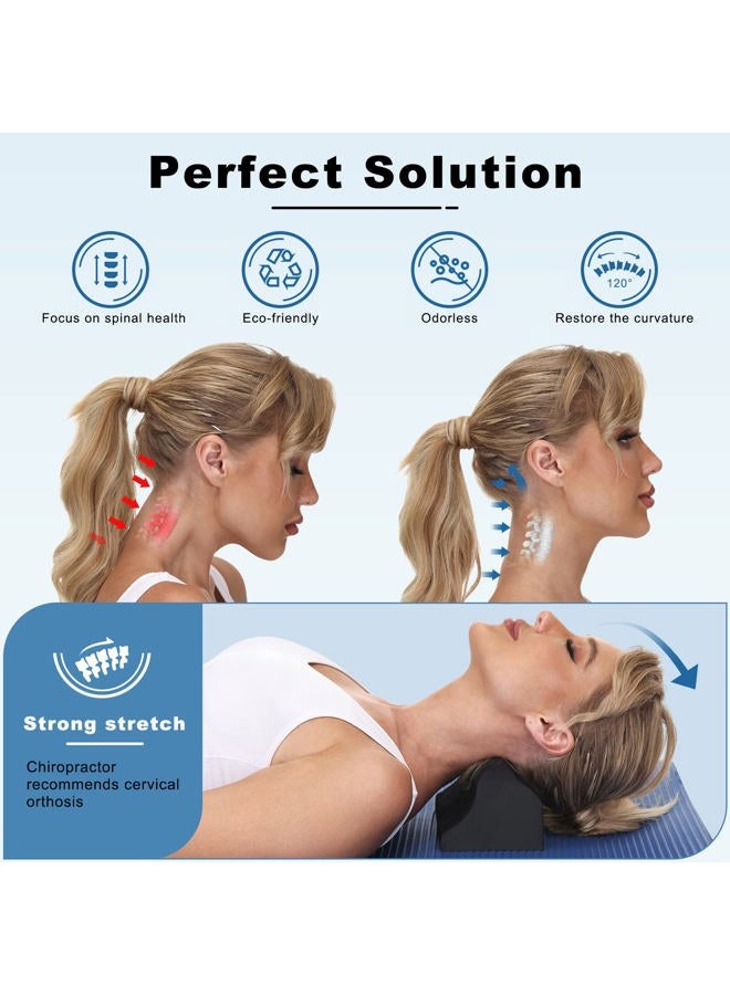 WANYIDA Neck Stretcher Chiropractic Pillows for Neck Pain Relief, Cervical Traction Device for Cervical Spine Alignment. Neck and Shoulder Relaxer. (Without Cloth Cover) - Image 2