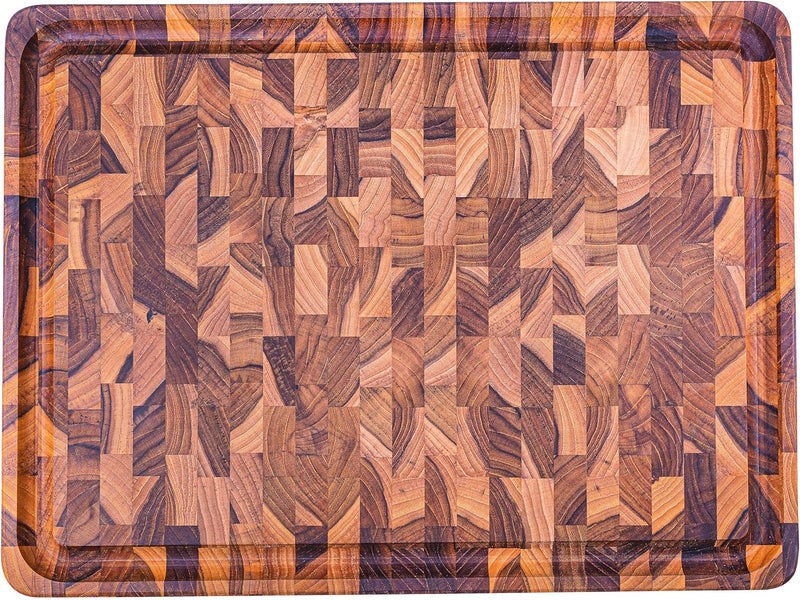 ترامونتينا لوح شواء مستطيل الشكل من خشب تيكال، معتمد من مجلس رعاية الغابات (FSC)، بتشطيب زيت معدني، مقاس 45 × 34 سم، رقم المنتج 13422351 - Image 1