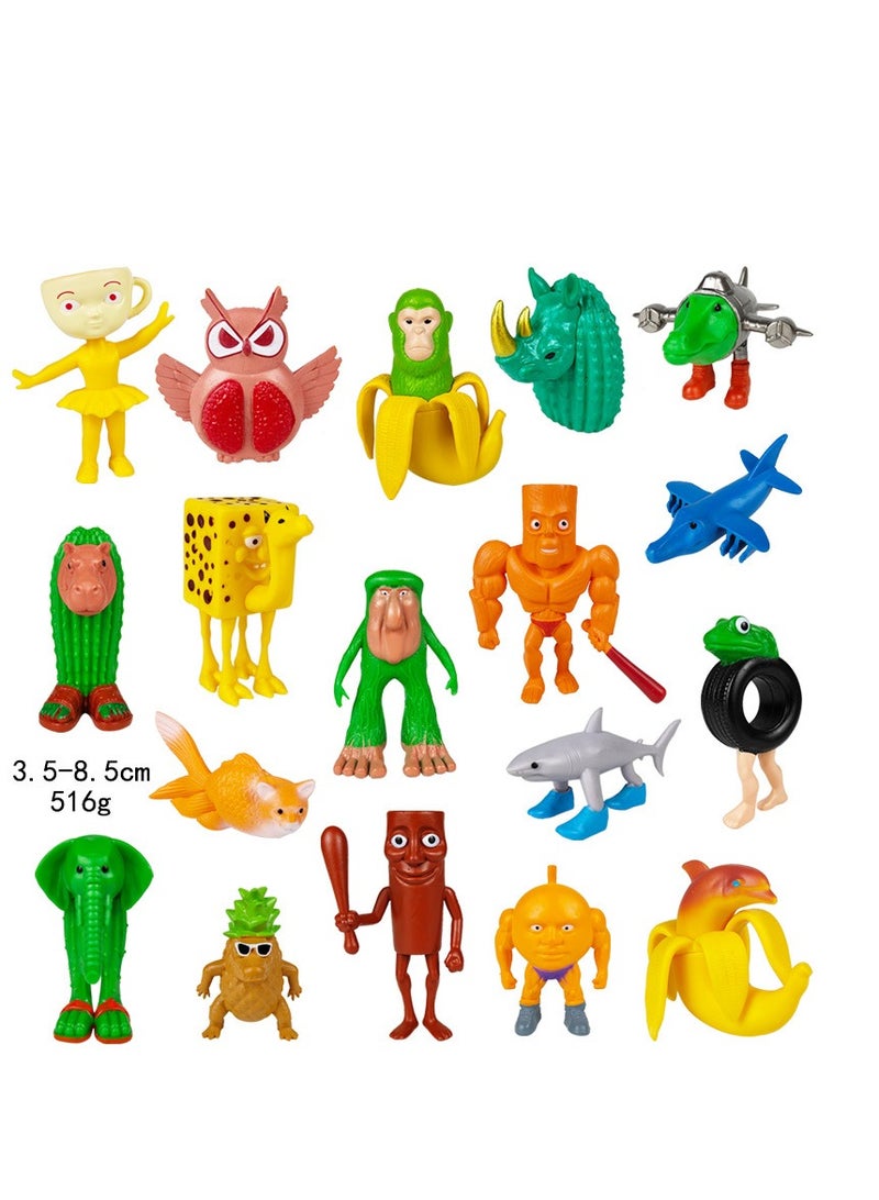 Y&D 18 pcs TungTungSahur Figure Toys For Fans  Series Figures Model Birthday Cake Toppers