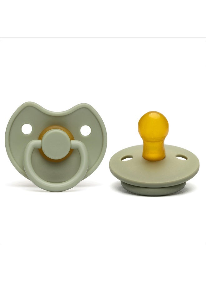 شراء جوي عبوة من قطعتين من لهاية اللاتكس الطبيعي، لهاية للأطفال حديثي الولادة، لهاية من اللاتكس للأطفال، لهاية نوم فائقة النعومة، لهاية مستديرة من اللاتكس الطبيعي - Image 4