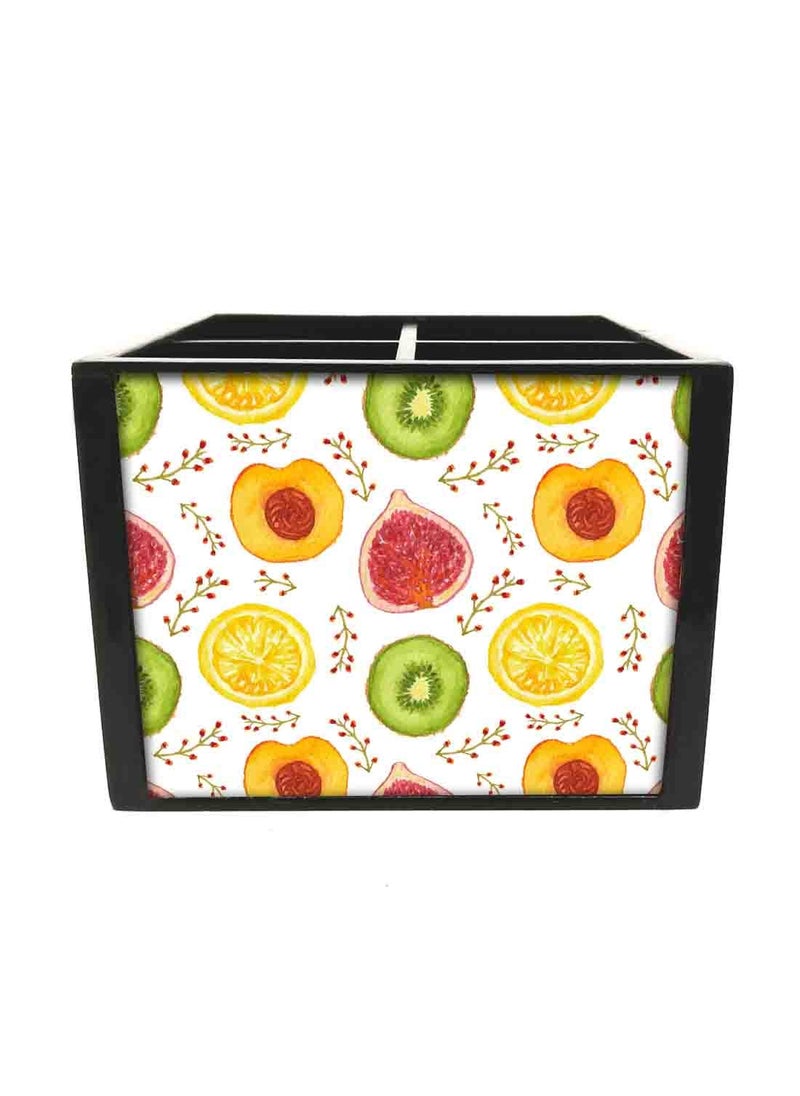 Nutcase Nutcase Designer Cutlery Stand Holder Silverware CaddySpoons Forks Knives Organizer for Dining Table kitchen W575 x H 425 x L55SPOONS NOT INCLUDED Kiwis  - Image 4