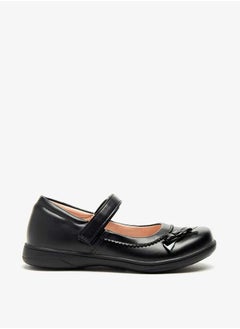 Flora Bella By Shoexpress Girls Textured Mary Jane Shoes with Hook and Loop Closure  - Image 3