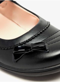 Flora Bella By Shoexpress Girls Textured Mary Jane Shoes with Hook and Loop Closure  - Image 5