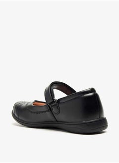 Flora Bella By Shoexpress Girls Textured Mary Jane Shoes with Hook and Loop Closure  - Image 2