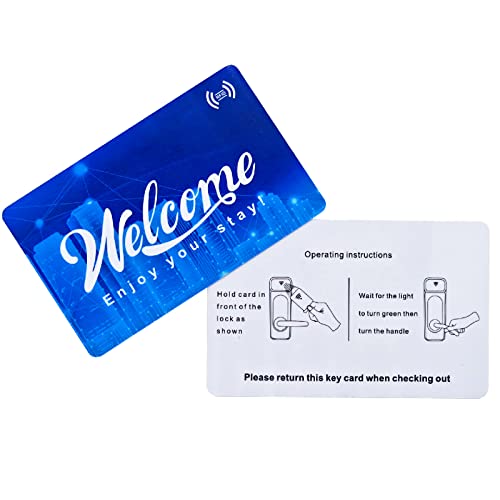 Gialer Hotel Motel RFID Contactless Key Card with Envelopes Sleeve Welcome Enjoy Your Stay Compatible with SAFLOK, KABA, ONITY, Miwa, ILCO and SECURELOX(10 Pack Cards+10 Sleeves) - Image 3