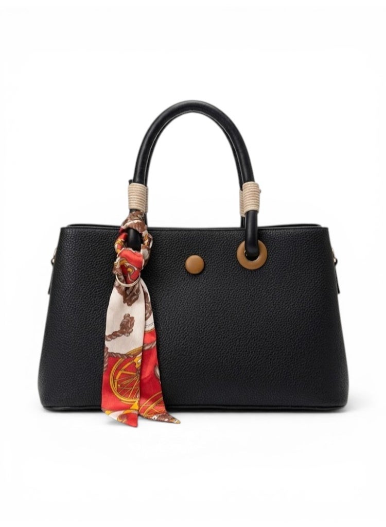 لايف ستيلاش  حقائب يد جلدية بتصميم فريد - اسود ZH-18 - Image 1