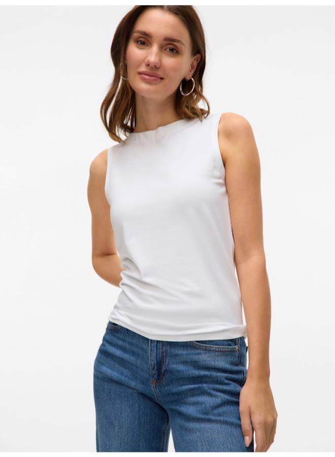 VERO MODA Boat Neck Sleeveless Top - Image 1