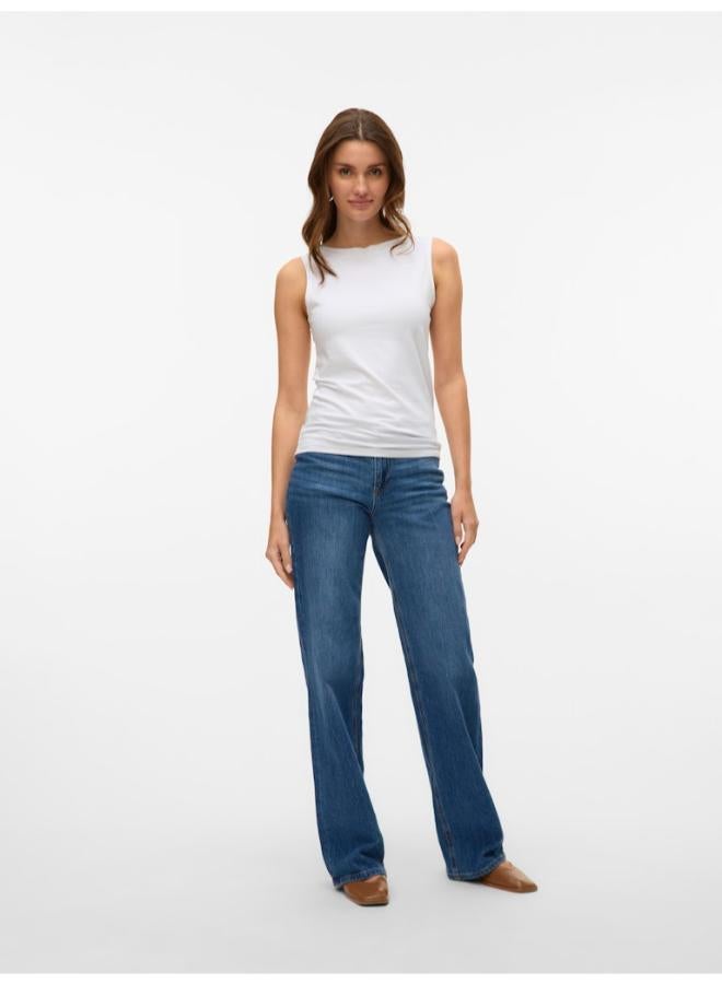 VERO MODA Boat Neck Sleeveless Top - Image 4