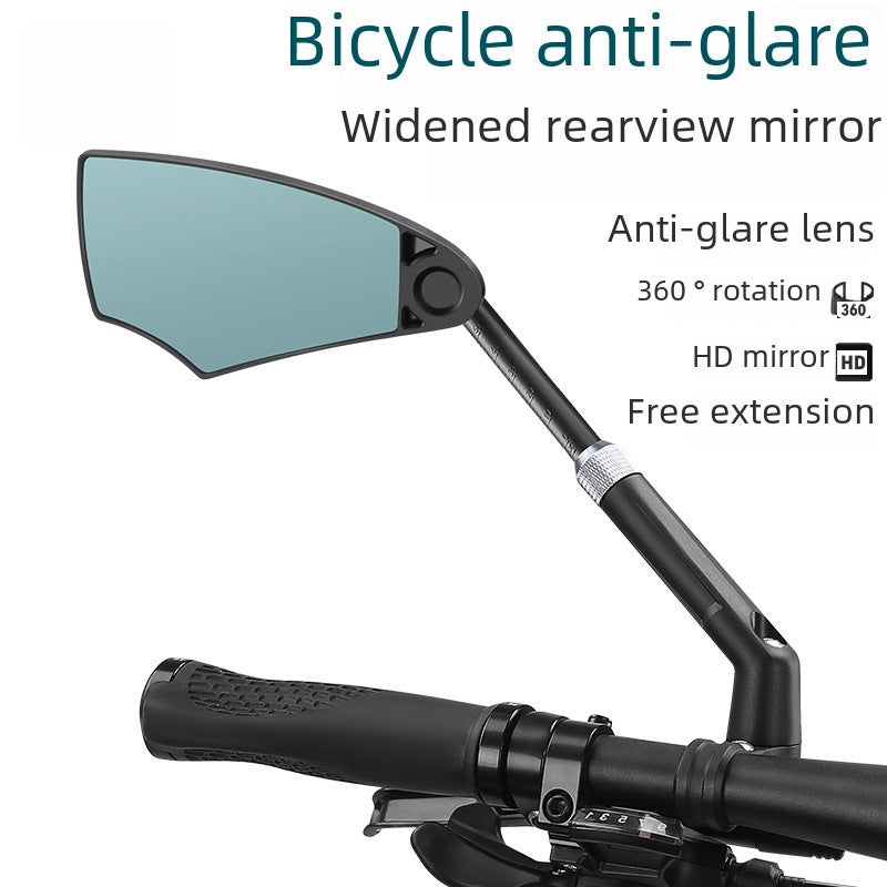 Bike Rearview Mirror: Left Adjustable Design - Shock-Resistant Reflective Bike Mirror for Mountain Biking Unisex Riders - Image 2