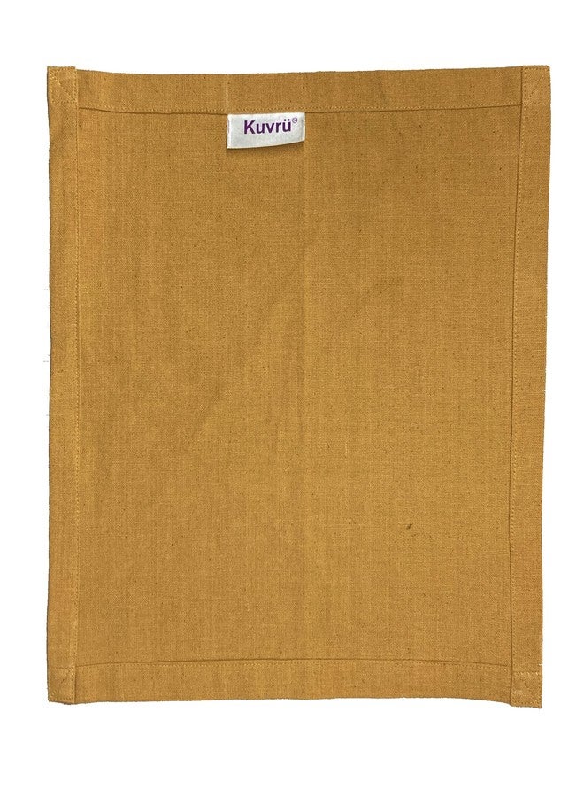 Kuvrü Kuvrū 100% Cotton Roti Cover (Pack of 3) – High-Absorbent Washable Chapati Rumal for Casserole & Hotbox, Keeps Roti Fresh and Soft (Mustard(Yellow), 3) - Image 4