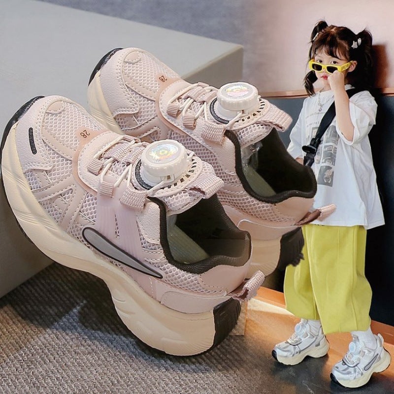 Boys' Shoes Spring Fried Street Running Sneaker Children'S Mesh Soft Bottom Torre Shoes Lightweight And Breathable - Image 4