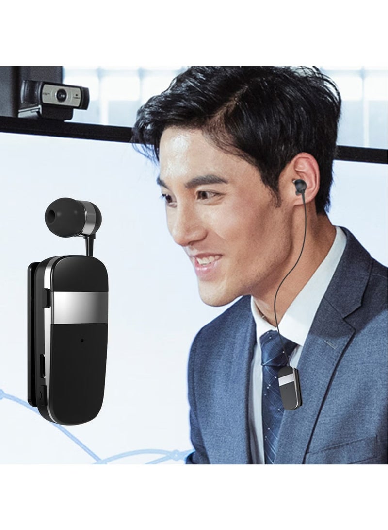 Earldom Multi-Function Clip-On In-Ear Wireless Headset, Bluetooth BH105, Black & White, Hands-Free Headphones, Built-in Microphone, Perfect for Calls, Music, and Sports, Comfortable & Lightweight Design - Image 5