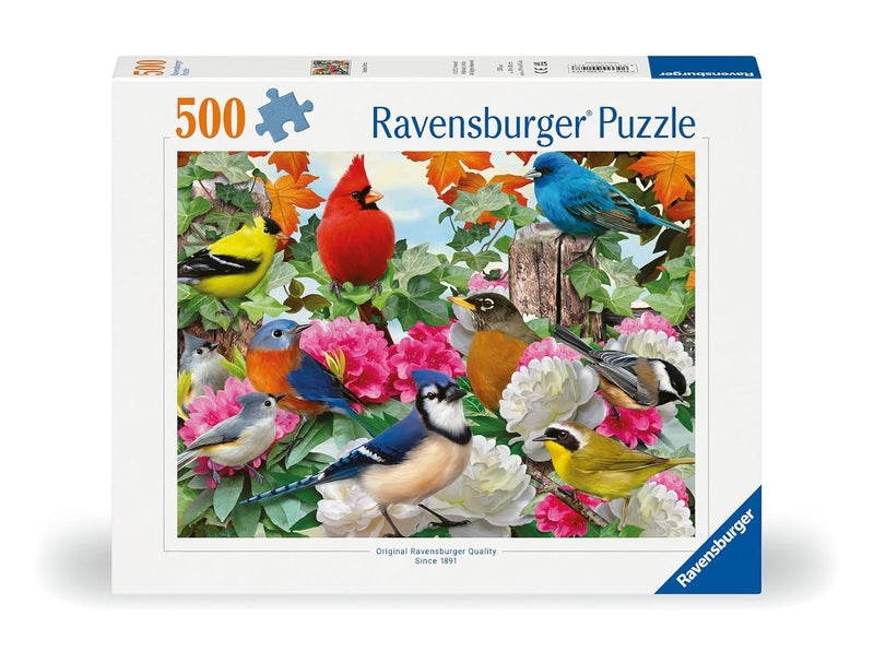 Ravensburger Garden Birds Jigsaw Puzzle (500 Pieces) - Image 1