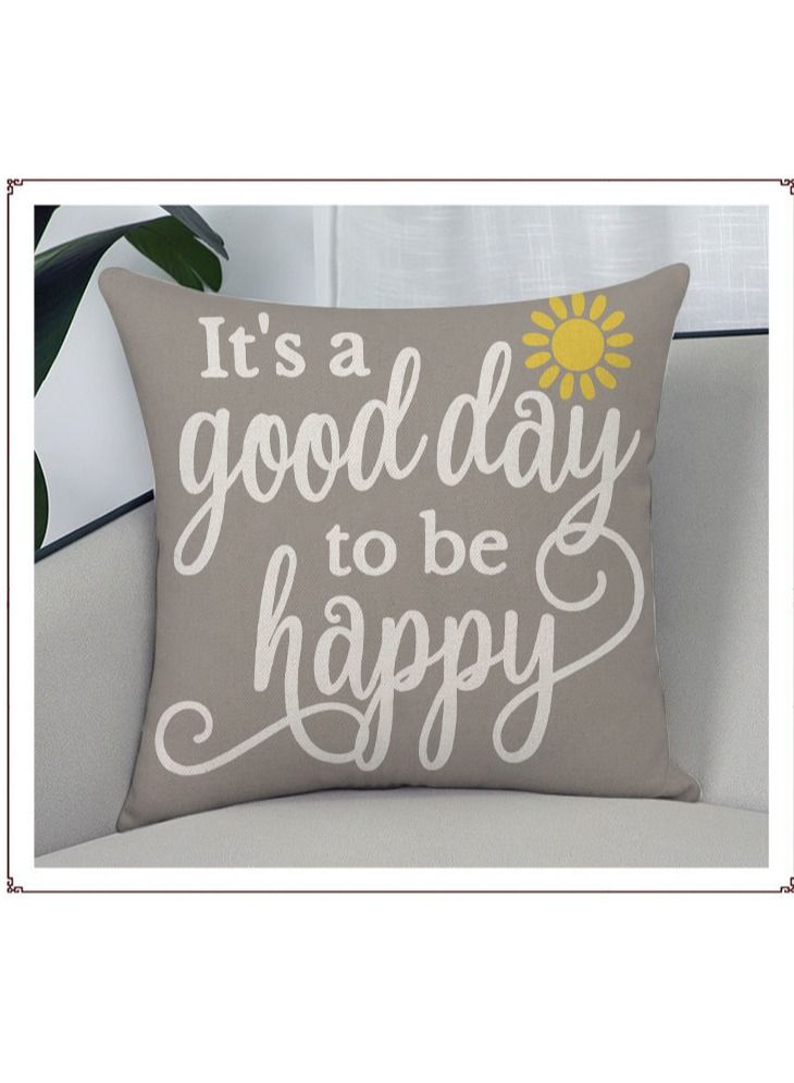 NIBEMINENT Throw Pillowcase, 4-Piece Home Decoration Small Daisy Pattern Decorative indoor Pillow Case for Couch Sofa Chair - Image 4