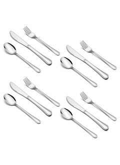 12Piece Kids Silverware Haware Stainless Steel Toddler Utensils Flatware Set Preschooler Eating Utensils Includes 4 Spoons 4 Forks 4 Knives Metal Children Cutlery For Home School Mirror Finished - pzsku/Z5F2E390BEAA57BFE75B0Z/45/_/1698514840/b9592251-212d-4dde-8912-62558eeae1a9