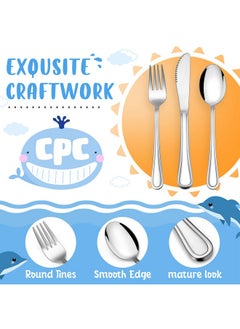 12Piece Kids Silverware Haware Stainless Steel Toddler Utensils Flatware Set Preschooler Eating Utensils Includes 4 Spoons 4 Forks 4 Knives Metal Children Cutlery For Home School Mirror Finished - pzsku/Z5F2E390BEAA57BFE75B0Z/45/_/1698514842/ae6baa27-861b-43d0-b537-03d3f0f4153b