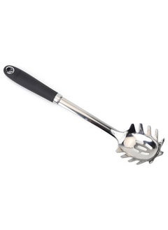 Home Pro Home Pro Stainless Steel Pasta Server With Handle Silver/Black 31.3 cm  - Image 1