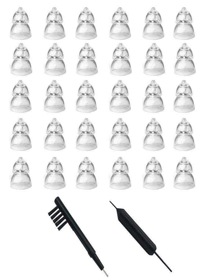 Anico MiniFit Power Domes for Oticon Hearing Aids - 8mm Replacement Domes for Oticon Mini RITE Hearing Aids with Cleaning Brush Tools Kit and Carry Case (8mm) - Image 1