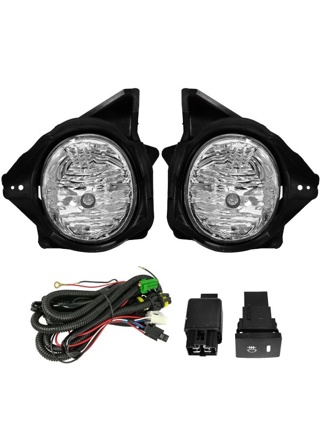 Fog Light Assembly Set for Toyota Fortuner 2006 – KASHAFI Front Bumper Fog Lamps with Wiring Harness & Switch, 9006 12V 55W Halogen Bulbs, Waterproof, Direct Replacement (Left & Right) - FR2006TY - Image 1