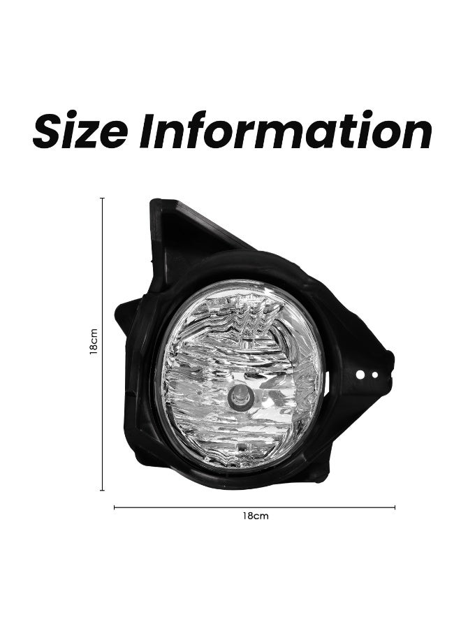 Fog Light Assembly Set for Toyota Fortuner 2006 – KASHAFI Front Bumper Fog Lamps with Wiring Harness & Switch, 9006 12V 55W Halogen Bulbs, Waterproof, Direct Replacement (Left & Right) - FR2006TY - Image 5