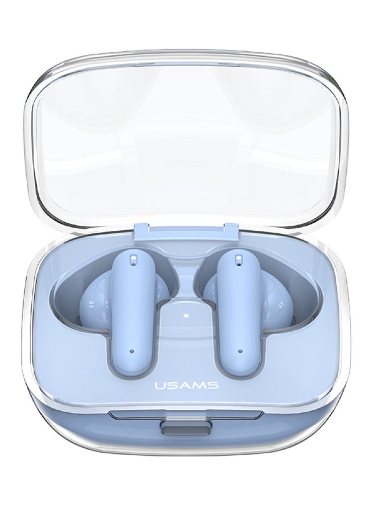 Usams - Transparent TWS Earbuds -- BE Series support stereo sound effect, HD microphone.6hrs playtime for the earphones, 36hrs for the charging case. - Image 1