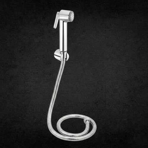 Johnson Bathrooms Johnson Jupiter Health Faucet Jet Spray with 1m SS304 Hose | Easy Clean Toilet Spray Gun | High Pressure Bathroom Jet Spray for WC | Leak Resistant Commode Spray | Wall Hook | 1 Year Warranty - Image 1