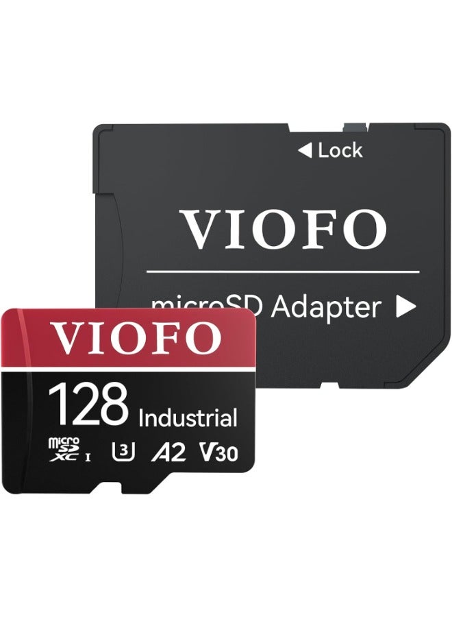 VIOFO 128GB Industrial Grade microSD Card, U3 A2 V30 High Speed Memory Card with Adapter, Support Ultra HD 4K Video Recording - Image 2