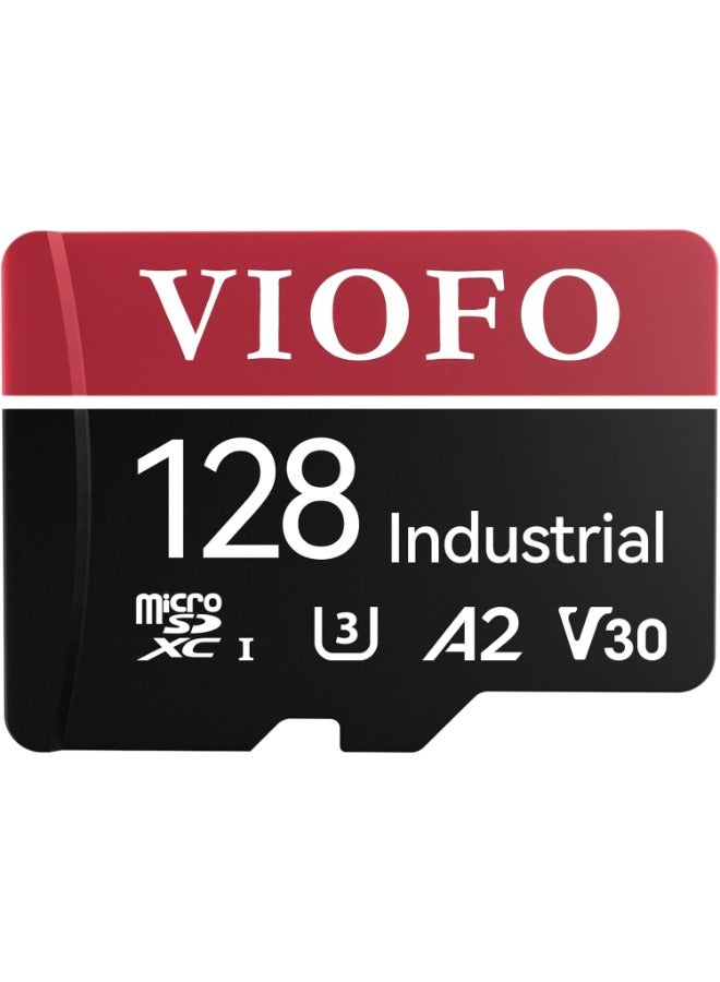 VIOFO 128GB Industrial Grade microSD Card, U3 A2 V30 High Speed Memory Card with Adapter, Support Ultra HD 4K Video Recording - Image 1