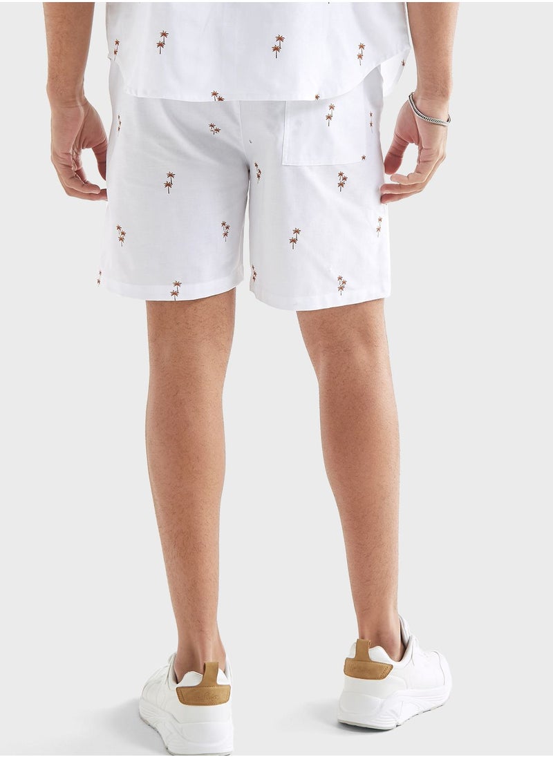 FAV Birds Print  Drawstring Shorts  - Image 2
