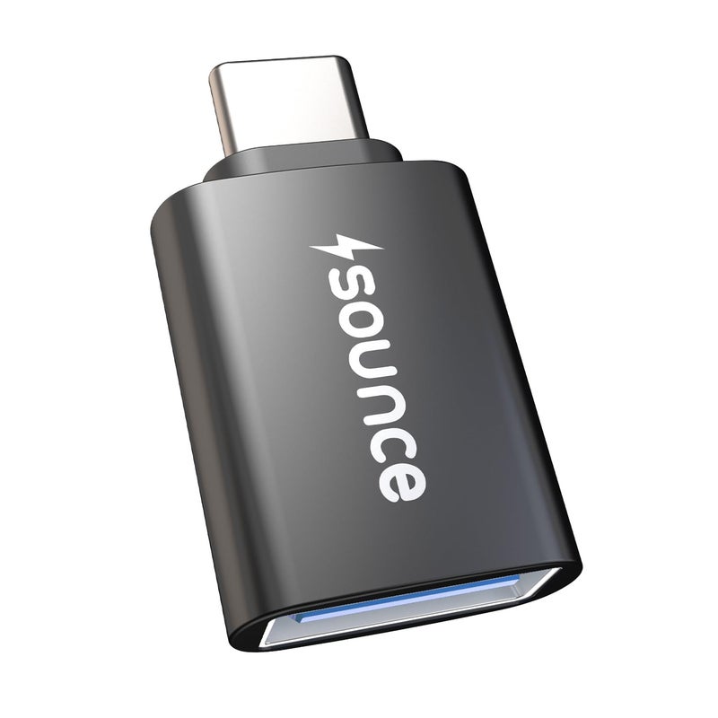 Sounce USB Type C Female to USB 2.0 Male OTG Adapter Portable High-Speed Data Transfer, Compatible and Works with Laptops, Tablets, Smartphone, Chargers and More Devices with Standard USB A Interface - Image 1