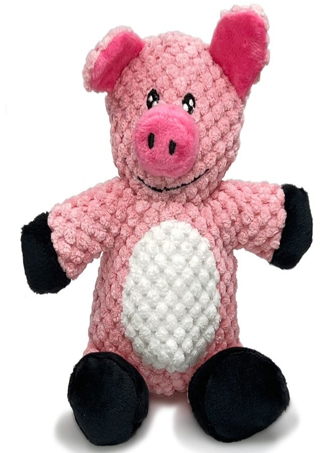 Glory To Dog Squeaky Plush Dog Toy for Small Dogs and Puppies – “Barnyard Pig” Cute Pink Pig Toy for Carry Cuddle Shake and Gentle Play - Image 1