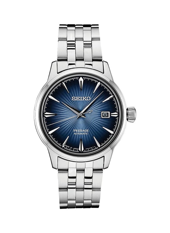 Seiko Presage Analog Automatic Blue Dial Stainless Steel Watch For Men Srpb41J1  - Image 1