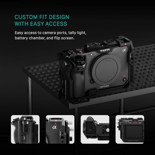 Tilta Camera Cage Basic Kit for FX3/FX30 V2 | Includes Full Cage Top Handle, Baseplate & More | Top Plate NATO Rail, Cold Shoe, 1/4"-20 and 3/8"-16 | TA-T16-A-TG Titanium Gray - Image 5