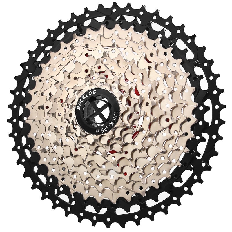 BUCKLOS 8/9/10/11/12 Speed Cassette Ultra-Light 11-25/28/32/34/36/40/42/46/50/52T Bike Cassette Fit Mountain Bike/Road Bike/XC/DH/AM,Compatible with Shimano Sram HG Hub Driverâ€¦ - Image 1