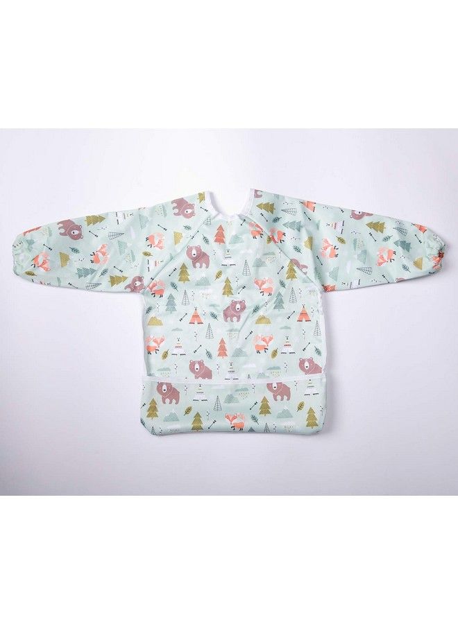 Sigzagor Baby Bib Sleeved Shirt With Pocket 1 3 Years Old Toddler (Bear Arrow Teepee)  - Image 3