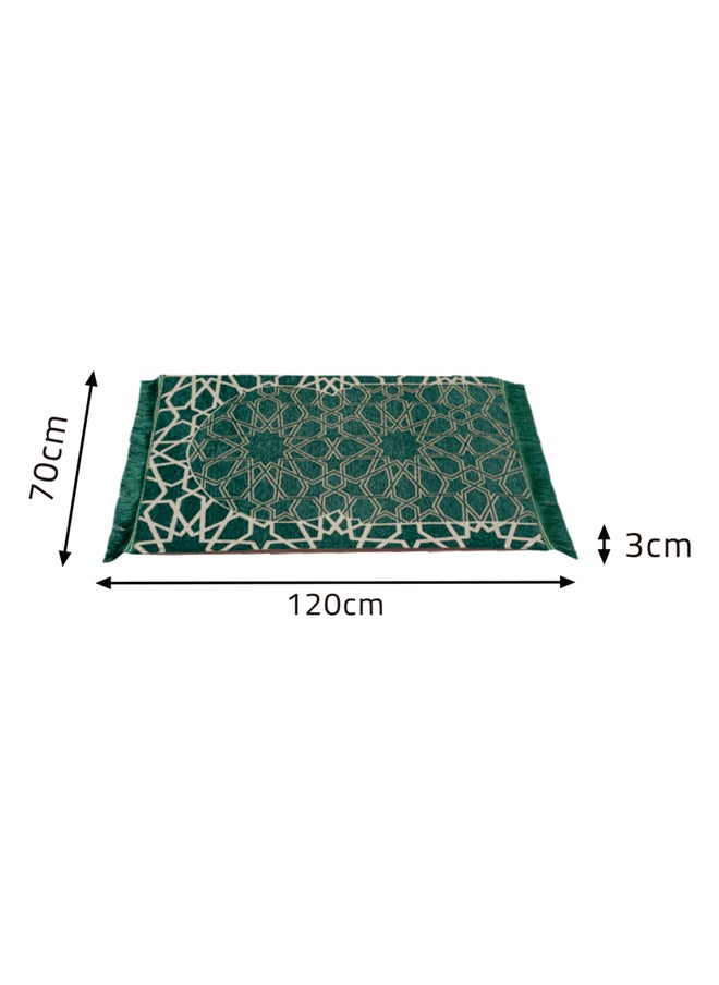 AL SANIDI Memori Foam Prayer Rug Comfortable Foam Prayer Rug Green Size120*70*3 Cm  - Image 5