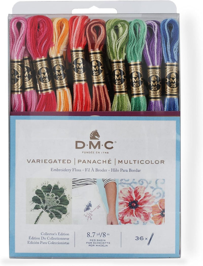 DMC F25PK36 Collector's Edition Variegated Embroidery Floss, Assorted Colors, 36 Skeins - Image 1