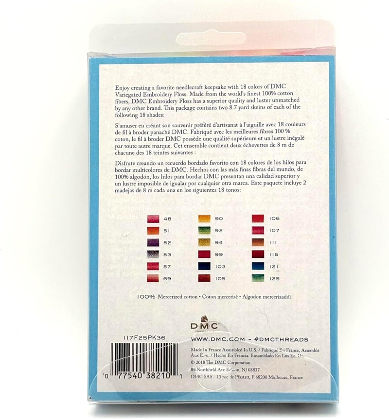 DMC F25PK36 Collector's Edition Variegated Embroidery Floss, Assorted Colors, 36 Skeins - Image 2