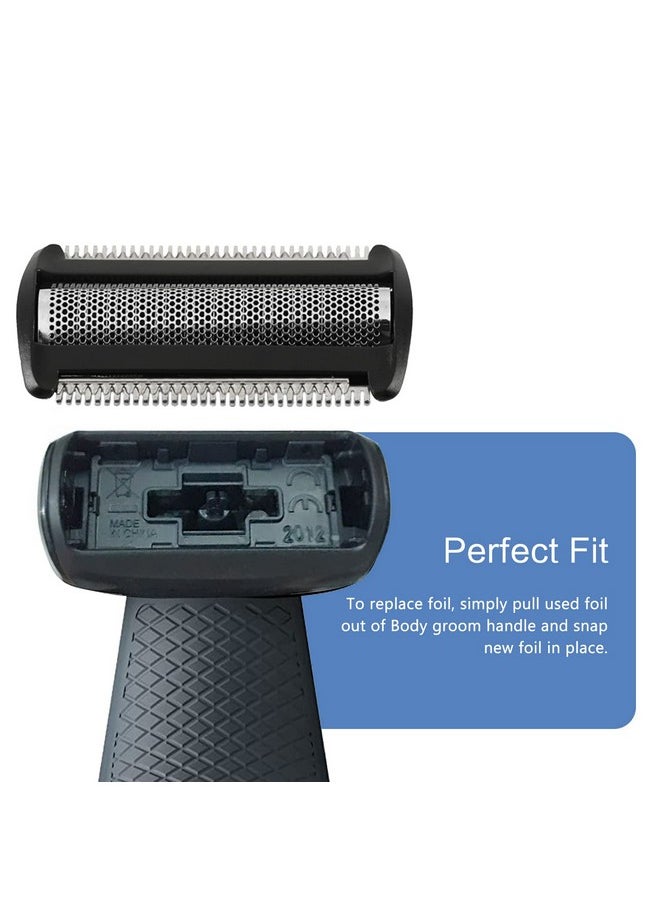 tuokiy - Bg5025 Replacement Body Groomer Foil Head For Philips Norelco Bodygroom Bg7030 Bg7040 Bg2029 Bg2030 Bg2040 - Image 1