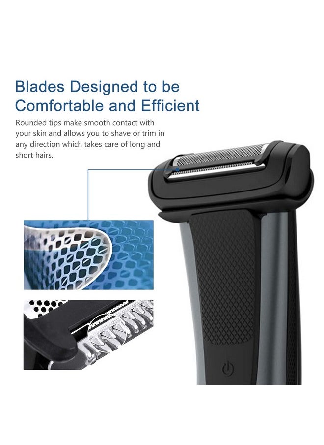 tuokiy - Bg5025 Replacement Body Groomer Foil Head For Philips Norelco Bodygroom Bg7030 Bg7040 Bg2029 Bg2030 Bg2040 - Image 1