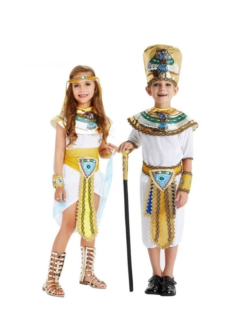 Unewshi Kids Cleopatra Costume for Girls Egyptian Costume Kids Cleopatra Costume for Kids Girls - Image 4