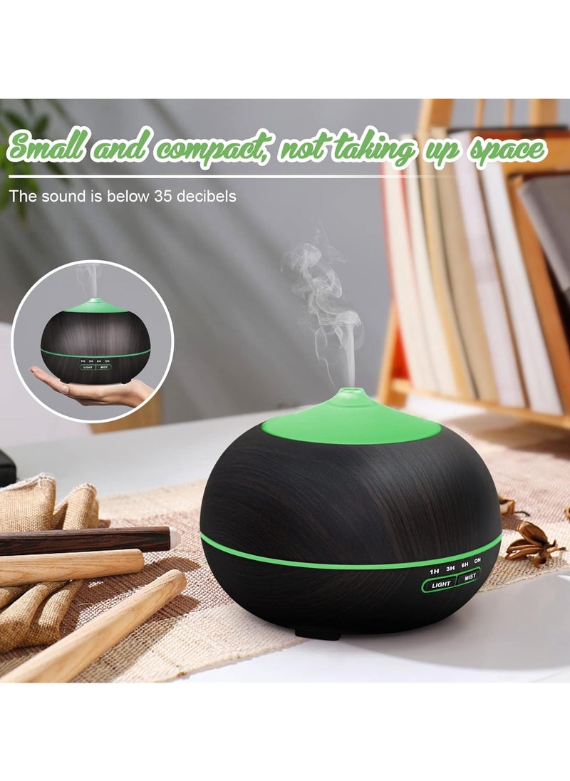 Generic - Essential Oil Diffuser Humidifier for Home: 400ml Aroma Air Oils Diffusers for Large Room - Ultrasonic Aromatherapy Vaporizer Cool Mist Humidifiers with LED Light for Bedroom - Image 1